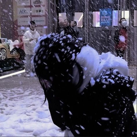 The Snow, A Woman, Walking, Christmas