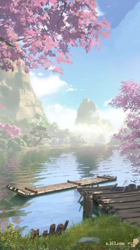 Anime Places, Scenery Background, Japon Illustration, Anime Backgrounds Wallpapers, Fantasy Art Landscapes, Beautiful Nature Wallpaper, Alam Yang Indah, Anime Scenery Wallpaper, Photo Images