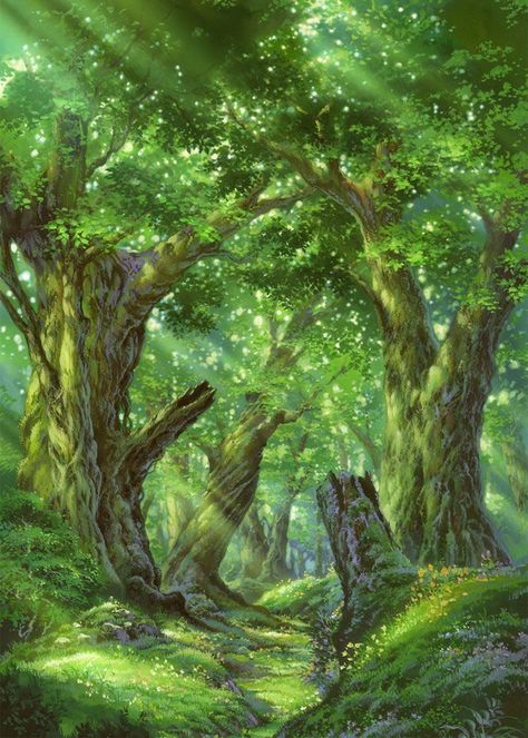 enchanted forest                                                                                                                                                                                 More Forest Background, Affinity Photo, Magic Forest, Fantasy Forest, Wallpaper Tumblr, 수채화 그림, Fantasy Setting, Fantasy Places, Forest Art