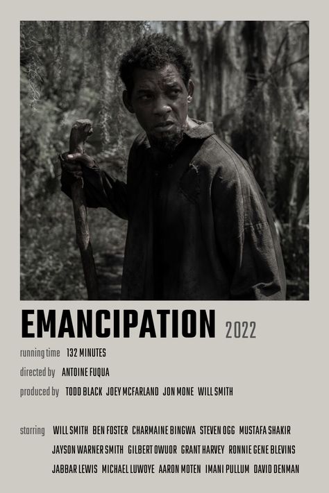 Emancipation Movie Poster David Denman, Will Smith Movies, College Poster, Action Film, Good Movies To Watch, Film Stills, Series Movies, Cozy Fall, Will Smith