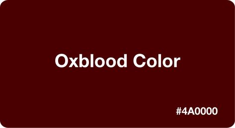 Oxblood Color Palette, Ox Blood Color, Maroon Aesthetic, Oxblood Color, Red Tone, Oxblood Red, Deep Autumn, Color Codes, Retro Designs