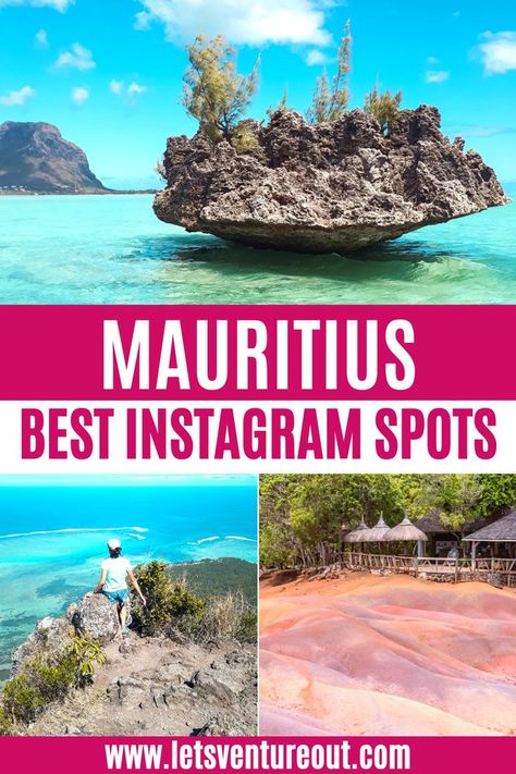 photo collage of instagram spots in mauritius including crystal rock, le morne brabant and seven colored earth Mauritius Holiday, Mauritius Travel, Mauritius Island, Instagram Locations, Most Instagrammable Places, Instagrammable Places, Dream Holiday, Location Photography, Best Photo