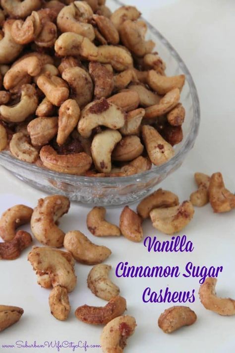 Cinnamon Cashews, Cashew Recipes, Cinnamon Nuts, Nut Recipes, Nut Bowl, Paleo Snacks, Deviled Eggs, Cinnamon Sugar, Holiday Baking