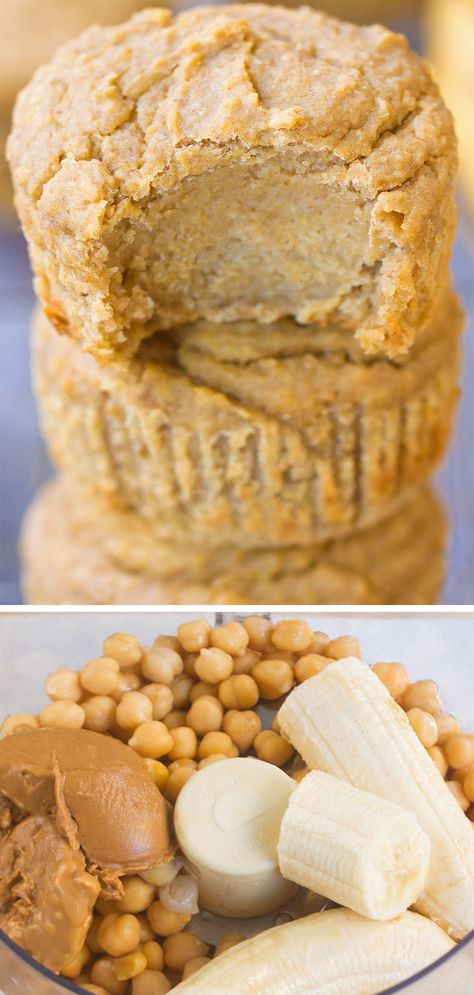 Healthy Snack Flourless Blender Muffins (Vegan, Gluten Free) Meal Prep Kids, Flourless Muffins, Healthy Banana Recipes, Flourless Desserts, Blender Muffins, Snacks Easy, Healthy Banana, Gluten Free Muffins, Healthy Muffins