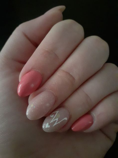 Nails With W Initial, W Initial Nails, Short Acrylic Nails With Initials, Nails Care, Light Pink Nails, Uñas Acrilicas, Short Acrylic Nails, Shades Of Pink, Nails Ideas