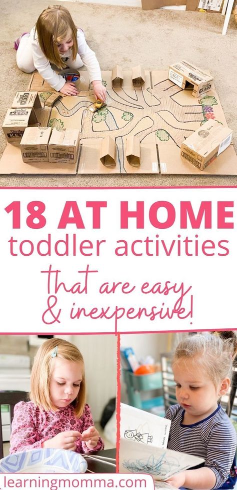 Home Toddler Activities, At Home Toddler Activities, Fun Activities For Preschool, Toddler Home Activities, Babysitting Activities, Activities For Boys, Cheap Things To Do, Birthday Activities, Preschool Age