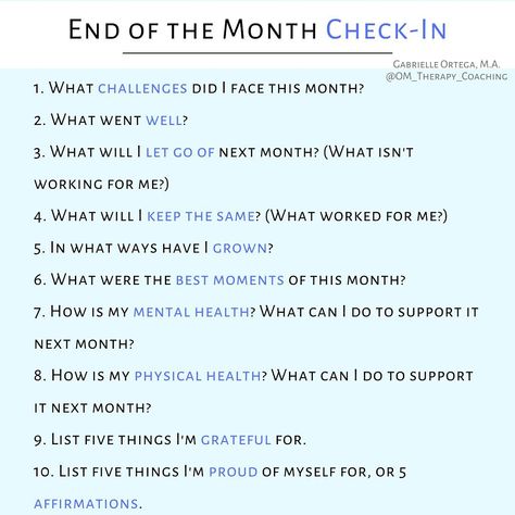 End Of The Week Check In, Monthly Check In, Check In Questions, Planner Content, The Close, Group Therapy, Journal Writing Prompts, Goal Quotes, Mindfulness Journal