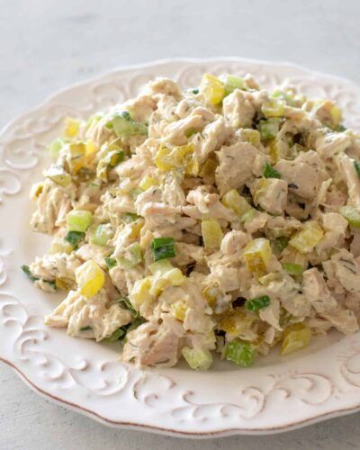 Dill Pickle Chicken Salad, Pickle Chicken Salad, Dill Pickle Chicken, Healthy Breakfast Wraps, Crunchy Pickles, Pickle Chicken, Chicken Celery, Dill Chicken, Cottage Cheese Breakfast