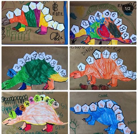 Infant Dinosaur Activities, Dino Arts And Crafts, Dinosaurs Art Preschool, Dinasour Crafts Preschool, Dinosaur Arts And Crafts Preschool, Dinosaurs Activities Preschool, Dino Art Preschool, Dinosaur Math Activities Preschool, Dinosaur Craft Preschool