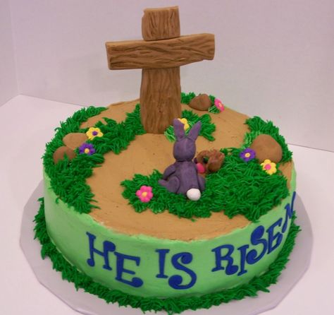 Easter Cross Cake on Cake Central Cross Cake Ideas, Easter Cross Cake, Easter Cake Cross, Easter Cake Ideas, Malteser Cake, Easter Cake Decorating, Cross Cake, Cross Cakes, Religious Cakes