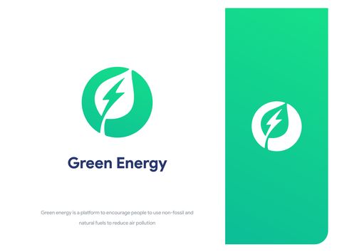 Green Energy Design, Green Energy Logo, Energy Logo Design, Energy Symbols, Green Branding, Eco Brand, Energy Logo, Eco Logo, Logo Presentation