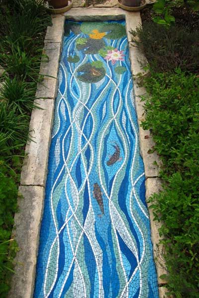 garden mosaic, water element, four elements mosaic Mosaic Water, Mosaic Walkway, Mosaic Madness, Pebble Mosaic, Four Elements, Water Element, Mosaic Garden, Mosaic Projects, Mosaic Diy