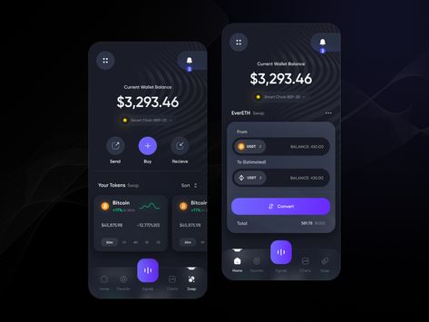 Web Design Inspiration Layout, Python Coding, Dashboard Mobile, Crypto Wallet, Android Design, Mobile App Design Inspiration, App Interface Design, Wallet Design, Mobile Ui Design