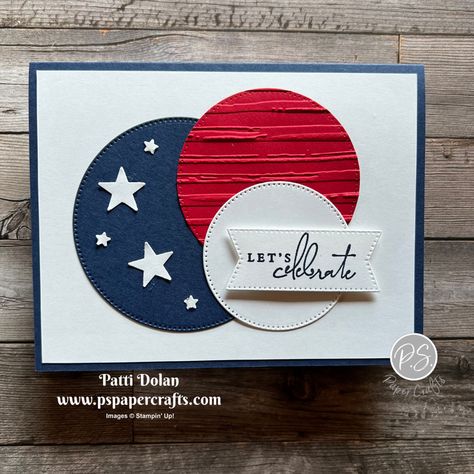 Sketch Saturday - Splendid Thoughts — P.S. Paper Crafts Red White And Blue Card Ideas, Su Stitched Stars Dies, Handmade Fourth Of July Cards, 4th Of July Stampin Up Cards, Stampin Up Fourth Of July Cards, Stylish Shapes Dies Stampin Up Cards, 4th Of July Cards Stampin, Patriotic Card Ideas, Stampin Up Patriotic Cards