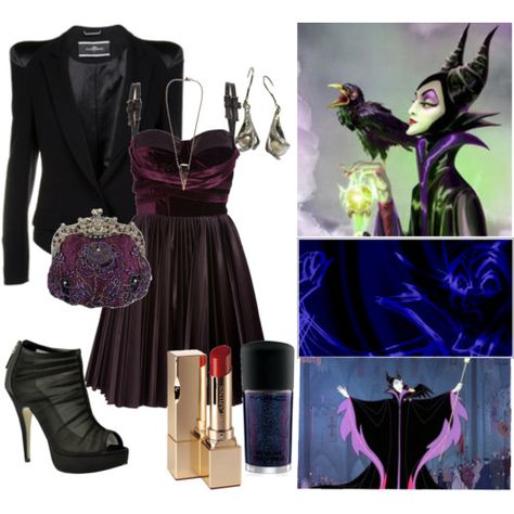 Maleficent Mal Outfits, Ship Outfits, Descendants Outfits, Riverdale Outfits, Villain Dresses, Disney Fits, Disney Clothing, Character Fashion, Gothic Chic