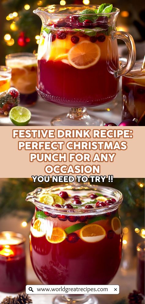 Discover the magic of the holidays with this perfect Christmas punch recipe, designed to spread festive cheer at any occasion! Combining fresh fruit, zesty orange juice, and fizzy ginger ale, this drink offers a refreshing twist that everyone will love. It's simple to make and can be customized for both adults and kids. Serve it in a beautiful bowl garnished with fruit slices for an eye-catching centerpiece at your holiday gathering. Holiday Finger Foods, Christmas Appetizer Recipes, Easy Make Ahead Appetizers, Best Christmas Appetizers, Recipe Appetizers, Kids Punch, Dickens Christmas, Christmas Appetizer, Christmas Punch Recipes