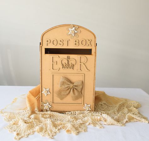 Excited to share the latest addition to my #etsy shop: Wedding Post Box, Decorated, MDF Craft Kit, Royal mail, Card post box, flat pack, Unpainted, Gift, Parties, Ceremony, Corporate Events https://etsy.me/2GQfbcK #weddings Weddingwishes #postbox #box #wedding #guest # Silhouette Wedding Cake, Wedding Cake Topper Silhouette, Personalized Desk Name Plate, Wedding Post Box, Bride And Groom Silhouette, Halloween Cupcake Toppers, Wedding Post, Mdf Crafts, Knitted Clothes