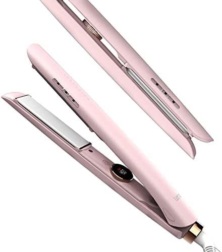 LENA Ionic Flat Iron | Ceramic Hair Straightener | 1" Professional Styling Tools for Straightening and Curling, Extra Ion Care, Max 450 F, Dual Voltage, Pink Check more at https://us.productsoffer.in/lena-ionic-flat-iron-ceramic-hair-straightener-1-professional-styling-tools-for-straightening-and-curling-extra-ion-care-max-450-f-dual-voltage-pink/ Curls With Straightener, Curl Hair With Straightener, Ceramic Hair Straightener, Ceramic Flat Iron, Hair Straighteners Flat Irons, Hair Straightening Iron, Straighten Iron, Ceramic Hair, Hair Iron