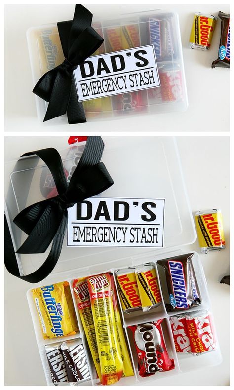 Dad's Emergency Stash | Father's Day Gift Ideas June Ideas, Homemade Gifts For Dad, Diy Father's Day Crafts, Homemade Fathers Day Gifts, Diy Gifts For Dad, Diy Father's Day Gifts, Father's Day Diy, Dad Day, Presents For Dad