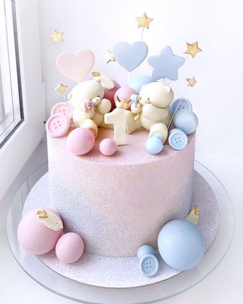 Baby Shower Cupcakes For Boy, Queens Birthday Cake, Baby Reveal Cakes, Gender Reveal Cakes, Patisserie Design, Twins Cake, Pink Birthday Cakes, Queen Birthday, Beautiful Birthday Cakes