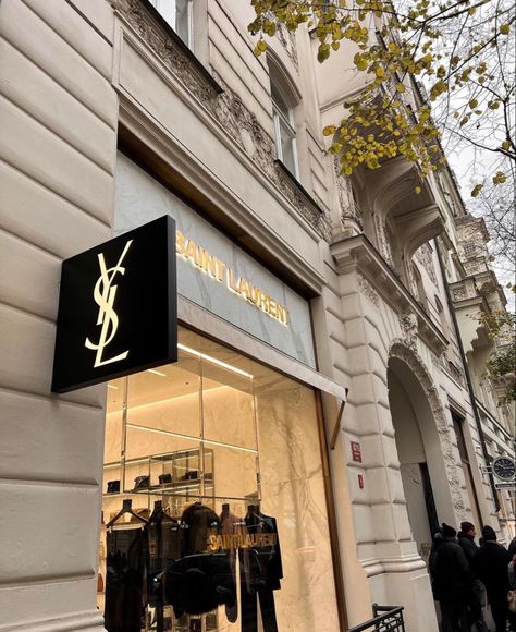 Yves Saint Laurent Aesthetic, Ysl Store, Saint Laurent Aesthetic, Ysl Aesthetic, Price Increase, Ysl Beauty, Dark Feminine Aesthetic, Boutique Interior, Luxury Aesthetic