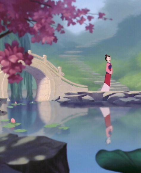 *⋆wιтн yoυr love noвody can drag мe down⋆* Mulan Reflection, Mulan Movie, Hua Mulan, Steven Universe Wallpaper, Disney Mulan, Wall Pics, Mulan Disney, Cartoon Disney, Independent Woman