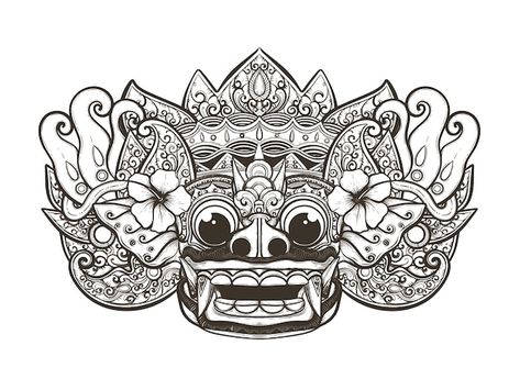 Balinese art and culture isolated on whi... | Premium Vector #Freepik #vector #barong-bali #barong #nyepi #bali Barong Art, Nyepi Bali, Wayang Bali, Bali Artwork, Bali Dancer, Bali Mask, Balinese Mask, Iphone Wallpaper Plants, Barong Bali