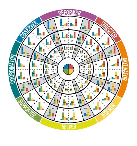 Insights Discovery 72-Type Wheel Personality Types Chart, Face A Team, Insights Discovery, Disc Assessment, Types Of Psychology, Jungian Psychology, Team Development, Business Leadership, Mbti Personality