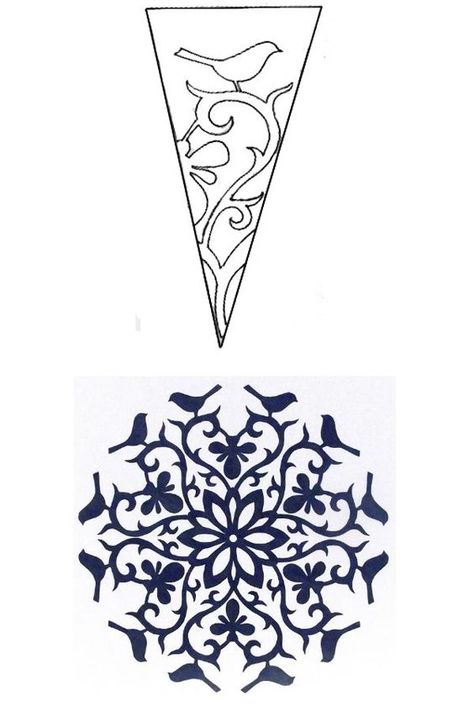 Snöflingor I Papper, Paper Snowflake Designs, Paper Snowflake Template, Paper Snowflake Patterns, Paper Snowflakes Diy, Winter Diy Crafts, Snowflake Template, Paper Snowflake, Snow Flakes Diy