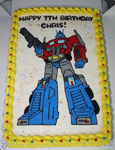 Transformers Cake Pops, Optimus Prime Cake, Transformers Birthday Cake, Transformers Cake, Transformers Birthday Parties, Transformer Party, Transformer Birthday, Happy 7th Birthday, Kids Themed Birthday Parties