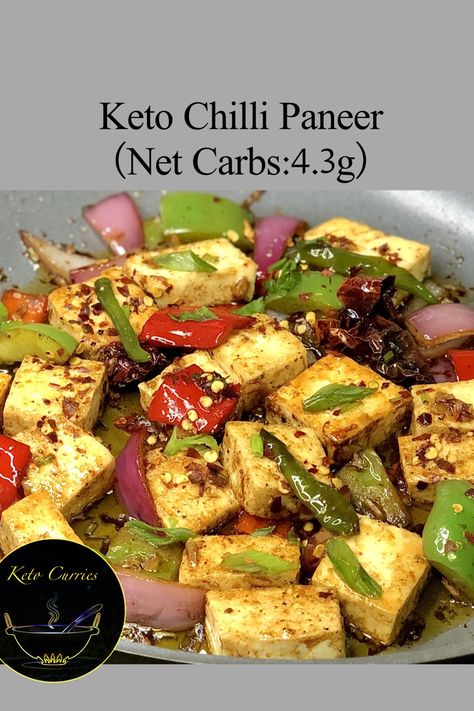 Today's recipe is a very popular indo-chinese paneer dish called chili paneer I have optimized the recipe to fit it to the keto diet here you go! #ketochillipaneer #ketopaneer #ketopaneerrecipes #ketocurries #ketocurry #ketocurryrecipes #ketoindian #ketoindiancurries #ketoindia #indianketocurries Keto Chilli, Chilli Paneer Recipe, Paneer Dish, Pasta Indian Style, Chili Paneer, Keto Curry, Chilli Paneer, Paneer Dishes, Paneer Recipe