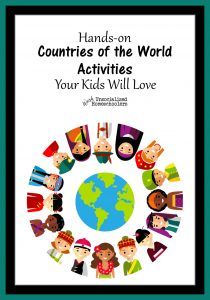 When I was a child, I was fascinated with maps. I remember being in fourth grade and finding a map of the world at my grandma’s house.  As I ran my little fingers over the names and borders of various countries, I imagined all the different places and cultures. Written by Shawna of Different by Design Learning. Unfortunately, most of my personal school experience involved a much more clinical approach to geography. It wasn’t until I began homeschooling my boys that my inter The World Around Us Activities Eyfs, Games From Around The World For Kids, Countries Of The World Activities, Countries Around The World Activities, All Around The World Activities For Kids, Culture Projects For Kids, Countries Activities For Kids, Around The World Theme Preschool, Around The World Preschool Activities