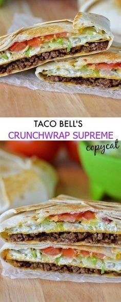 Taco Bell Crunchwrap Supreme (Copycat) Taco Bell Crunchwrap Supreme, Taco Bell Crunchwrap, Crunchwrap Supreme, Moms Kitchen, Crunch Wrap, Kitchen Dinner, Copycat Restaurant Recipes, Cat Recipes, Taco Bell