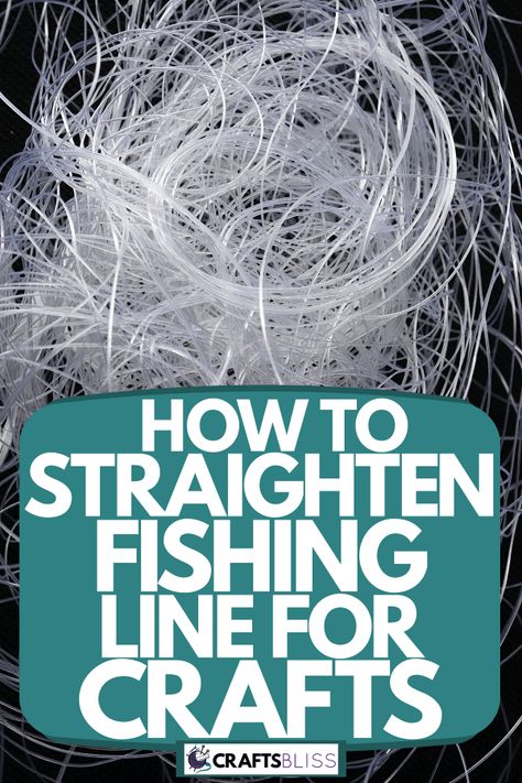 How To Straighten Fishing Line For Crafts – CraftsBliss.com Fishing Line Crafts, 3d Knitting, How To Make Fish, Braided Line, Buy Fish, Grand Designs, Homemade Jewelry, Fishing Line, How To Make Necklaces