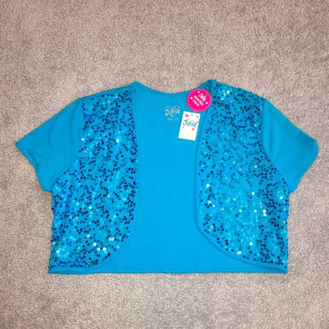 Justice Blue Sequin Top Size 18 New!! Purchased For My Daughter At Justice For Girls Store Early 2000’s Nwt Justice 2000s, Spring List, Blue Closet, Blue Sequin Top, Justice Clothes, Justice Store, Summer List, Fashion 2000s, Sublimation Ideas Projects Inspiration