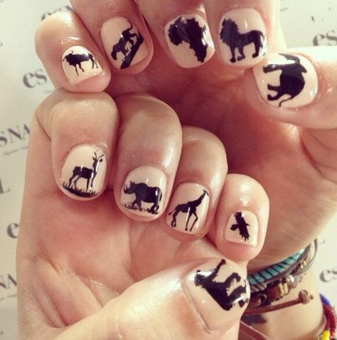 Zoo Nail Art, Safari Nails, Es Nails, Nails Nailart, Wedding Nails, Nails Inspiration, Nail Designs, Spa, Nail Art