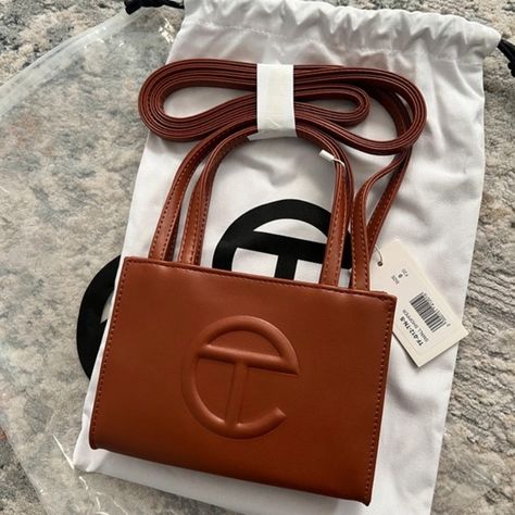 Telfar small brown shopping bag Telfar Small Bag, Telfar Handbags, Small Bag, Buy And Sell, Plus Size, Handbags, Fashion Trends, Fashion Tips, Clothes Design