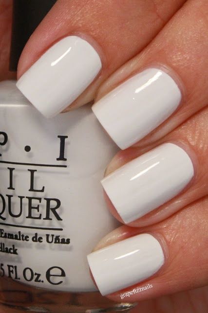 Opi: My Boyfriend Scales Walls Nails Colors Summer, Best White Nail Polish, White Gel Nails, White Nail Art, Nails Colors, White Nail Polish, White Nail Designs, White Nail, Toe Nail Designs