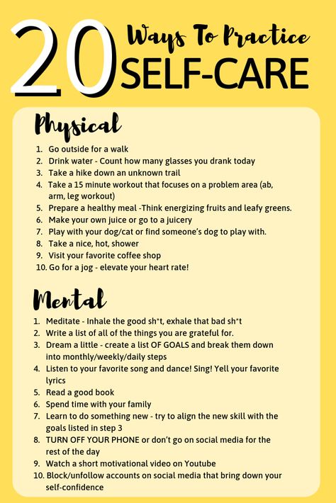 20 Ways To Practice Self-Care - Joanna Rahier 15 Minute Workout, Flexible Dieting, Mac Miller, Work Week, Self Care Activities, Self Care Routine, Self Improvement Tips, Leg Workout, Care Routine