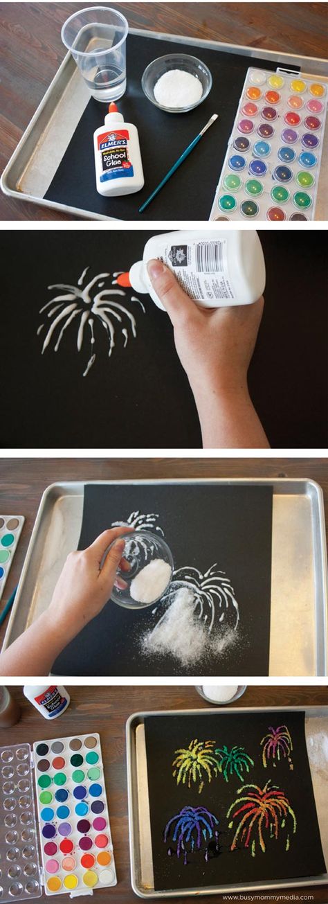 Salt Painting, Activities Ideas, Cool Art Projects, Rainy Day Activities, July Crafts, Camping Crafts, Childrens Crafts, Baby Art, E Card