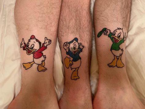 Matching Tattoos Brothers, Brother Bear Tattoo, Disney Tattoos For Men, Matching Disney Tattoos, Siblings Tattoo For 3, Matching Tattoos For Siblings, Wrist Tattoos Words, Group Tattoos, Matching Bff Tattoos