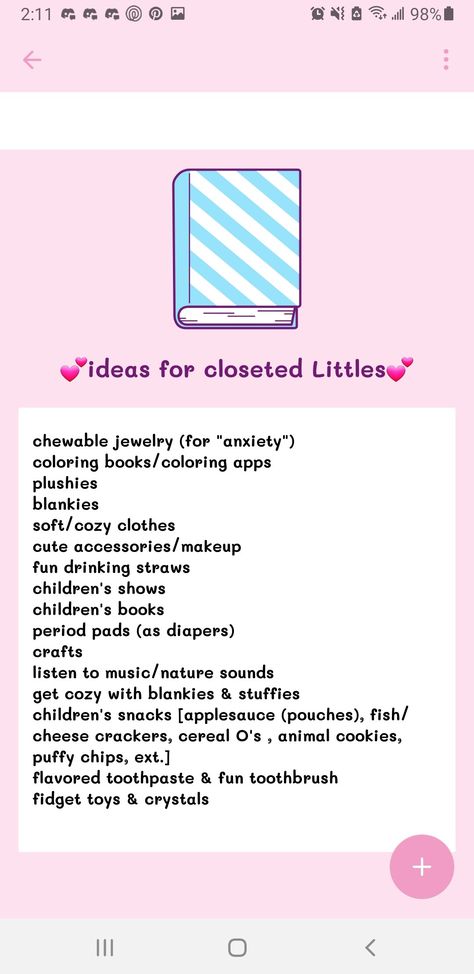 Little Spaces Ideas Activities, Little Aesthetic Space, Little Spaces Journal, Age Reggresion Journal, Age Regregression Pfp, Age Regressing Aesthetic, Age Dreamer, Little Spaces Ideas, Agere Art