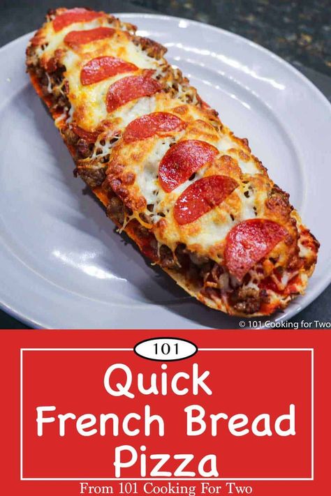 Recipes With French Bread, Quick French Bread, Quick Evening Meals, Easy French Bread, Quick Pizza, French Bread Recipe, French Bread Pizza, Bread Pizza, Easy Eat