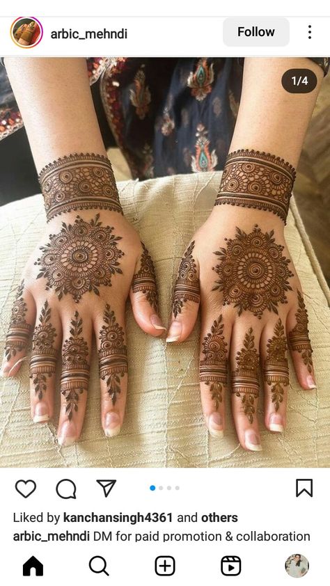 Kerala Mehndi Designs, Tikya Mehndi Design Aesthetic, Rakhi Mendhi Design, Mehndi Design 2024, Gol Tikki Mehndi Design For Front Hand, Mehndi Designs Gol Tikka, Tikki Mehendi Designs, Tikka Mehndi Designs, Gol Tikki Mehndi Designs