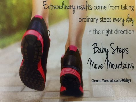 Step Aerobics Quotes, Step Challenge Motivation, Walking For Health, Step Aerobics, Losing Weight Motivation, Back On Track, Baby Steps, Fitness Motivation Quotes, Fitness Quotes