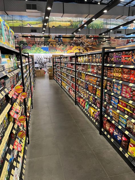 Store Shelves Design, Retail Store Interior Design, Ceiling Grid, Supermarket Design, Retail Store Interior, Store Design Interior, Store Interior, Modern Shop, Shelf Design