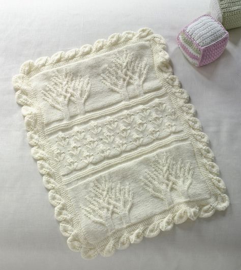 Tree of Life Throw Motifs Afghans, Knit Baby Blankets, Knit Afghan Patterns, Making Blankets, Baby Tree, Knitting For Baby, Baby Throw, Knitting Blanket, Knit Blankets