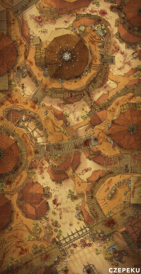 The complete opposite to the Elven City Centre. Nobody feels less safe than the citizens of the Goblin City. 👺 Dnd Steampunk City Map, D&d City Map, Dnd City Map, Rpg City, Goblin City, Elven City, Desert City, Fantasy City Map, Village Map