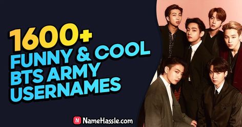 Cool & Funny BTS Usernames Ideas (Generator) Suga Username Ideas, Username Suggestions, Kpop Usernames Ideas, Kpop Usernames, Usernames Ideas, Username Generator, Txt Daydream, Username Ideas, Word Play