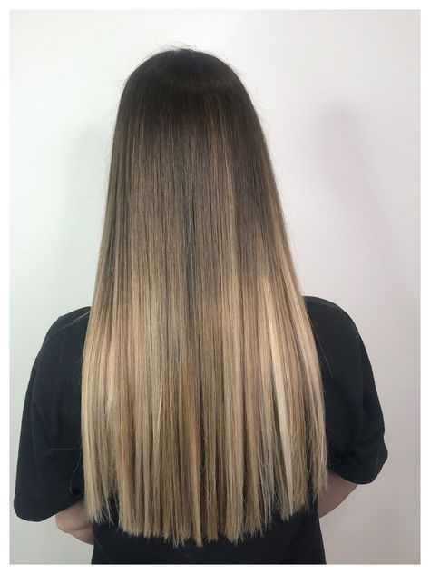 Baby Lights Caramelo, Blonde To Light Brown Before And After, 7n Hair Color, Blonde Hair Tips, Dark Ombre Hair, Brown To Blonde Balayage, Balayage Straight Hair, Blonde Hair With Roots, Balayage Blond